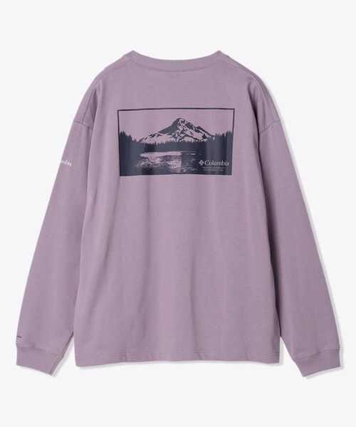 Columbia（コロンビア）の「ミラーズクレストロングスリーブグラフィックTシャツ（Tシャツ/カットソー・メンズ・パープル/ネイビー/グリーン/ホワイト/ブラック/オレンジ・L/M/S/XL）」の22枚目の写真