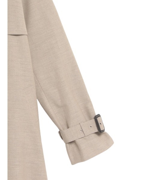 anuans ウールブレンドフレアトレンチコート　ブラウン anuans（アニュアンス）の「ウールブレンドフレアトレンチコート