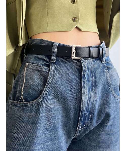 EMODA(エモダ)の「スクエアロゴバックルベルト(ベルト・レディース・ブラック/ブラウン・FREE)」の7枚目の写真