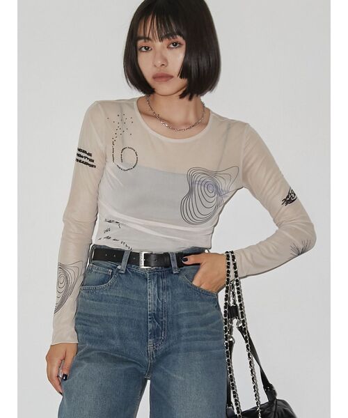 EMODA(エモダ)の「スクエアロゴバックルベルト(ベルト・レディース・ブラック/ブラウン・FREE)」の9枚目の写真