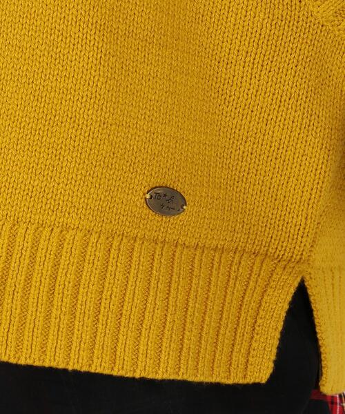 To b. by agnes b.（トゥービーバイアニエスベー）の「WU63 PULLOVER クルーネックミニべスト（ベスト・レディース・イエロー系その他・FREE）」の4枚目の写真