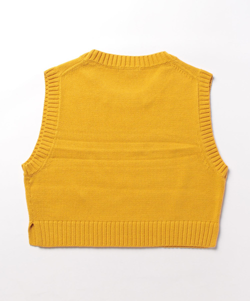 To b. by agnes b.（トゥービーバイアニエスベー）の「WU63 PULLOVER クルーネックミニべスト（ベスト・レディース・イエロー系その他・FREE）」の8枚目の写真