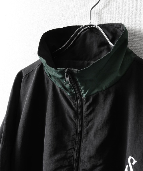 【ZIP FIVE】 ワンポイント ロゴ 刺繍 切替 ナイロン ジャケット（ナイロンジャケット）｜ZIP FIVE（ジップファイブ）