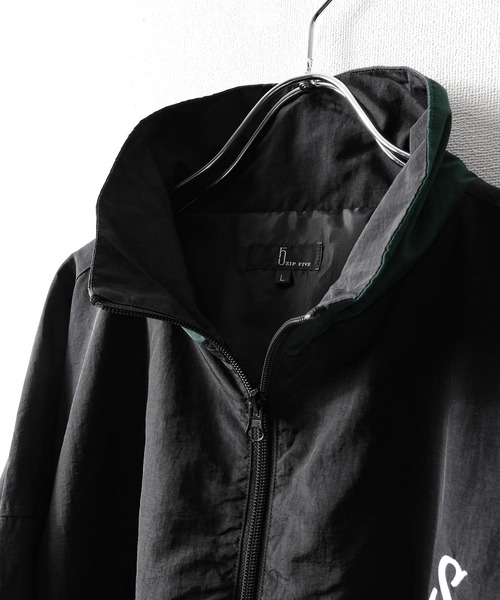 【ZIP FIVE】 ワンポイント ロゴ 刺繍 切替 ナイロン ジャケット（ナイロンジャケット）｜ZIP FIVE（ジップファイブ）