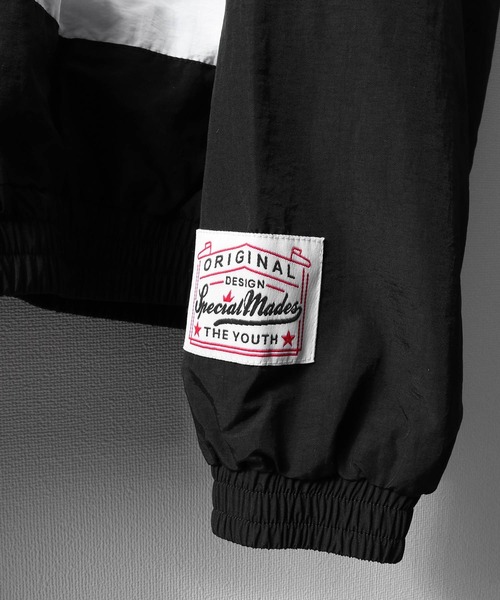 【ZIP FIVE】 ワンポイント ロゴ 刺繍 切替 ナイロン ジャケット（ナイロンジャケット）｜ZIP FIVE（ジップファイブ）