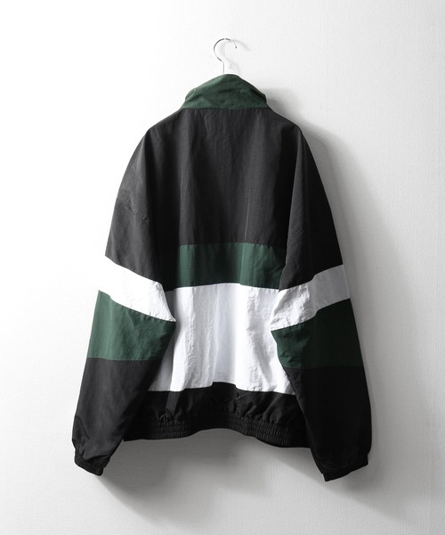 【ZIP FIVE】 ワンポイント ロゴ 刺繍 切替 ナイロン ジャケット（ナイロンジャケット）｜ZIP FIVE（ジップファイブ）