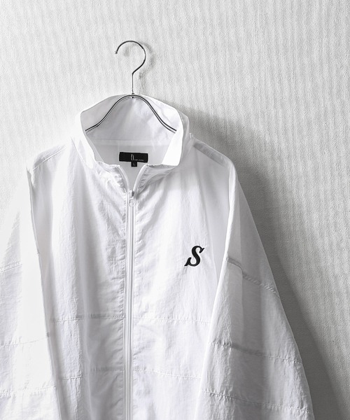 【ZIP FIVE】 ワンポイント ロゴ 刺繍 切替 ナイロン ジャケット（ナイロンジャケット）｜ZIP FIVE（ジップファイブ）