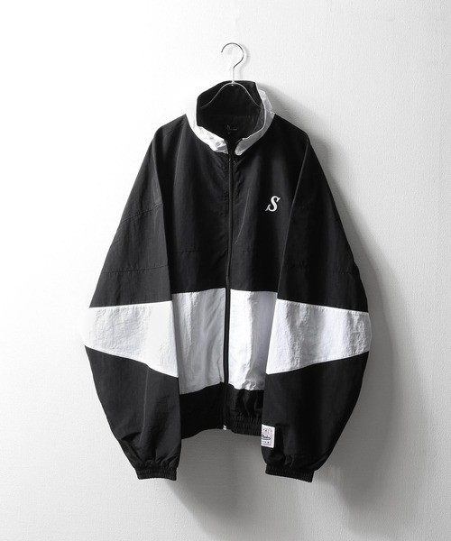 【ZIP FIVE】 ワンポイント ロゴ 刺繍 切替 ナイロン ジャケット（ナイロンジャケット）｜ZIP FIVE（ジップファイブ）