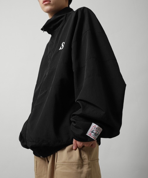 【ZIP FIVE】 ワンポイント ロゴ 刺繍 切替 ナイロン ジャケット（ナイロンジャケット）｜ZIP FIVE（ジップファイブ）