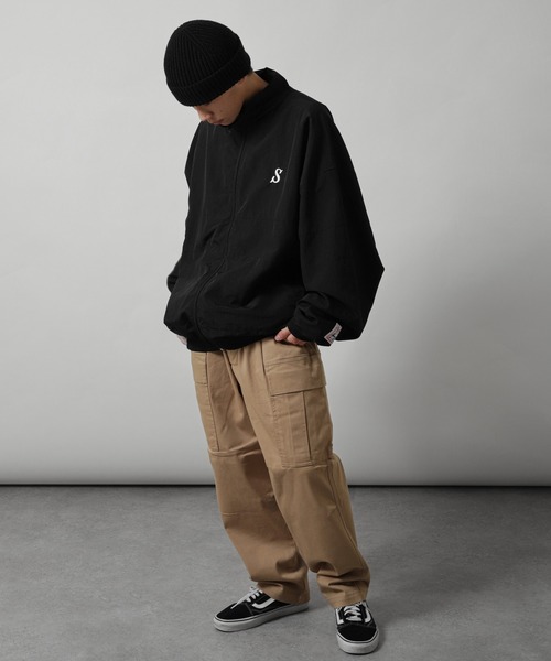 【ZIP FIVE】 ワンポイント ロゴ 刺繍 切替 ナイロン ジャケット（ナイロンジャケット）｜ZIP FIVE（ジップファイブ）