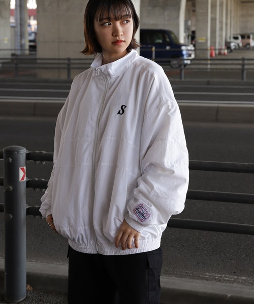 【ZIP FIVE】 ワンポイント ロゴ 刺繍 切替 ナイロン ジャケット（ナイロンジャケット）｜ZIP FIVE（ジップファイブ）