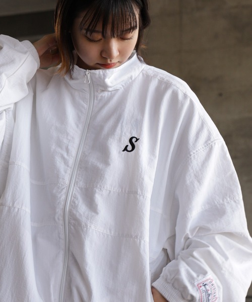 【ZIP FIVE】 ワンポイント ロゴ 刺繍 切替 ナイロン ジャケット（ナイロンジャケット）｜ZIP FIVE（ジップファイブ）