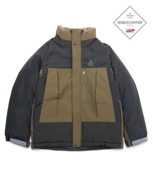 CHUMS（チャムス）の「【CHUMS】Gore-Tex WINDSTOPPER Down Jacket（ダウンジャケット/コート・メンズ・ブラック/ブラック×カーキ・LARGE/X-LARGE/MEDIUM）」の5枚目の写真
