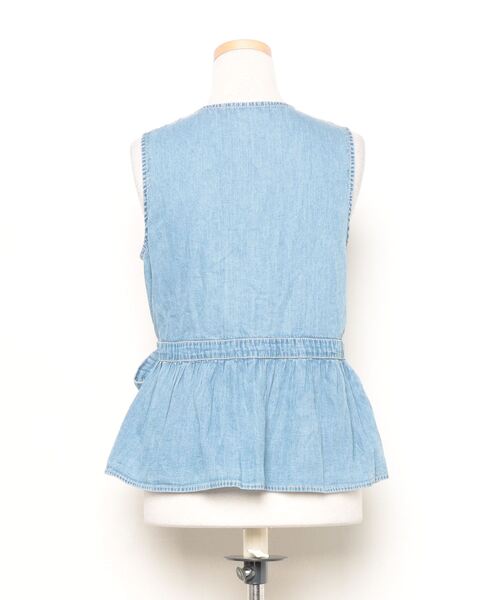 FREAK'S STORE（フリークスストア）の「刺繍ベスト（ベスト・レディース・ブルー・FREE）」の2枚目の写真