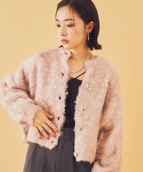 Shelly island（シェリーアイランド）の「モヘアタッチMIXカラー