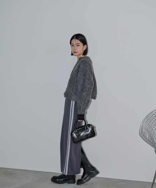 Shelly island（シェリーアイランド）の「モヘアタッチMIXカラープルオーバー/カーディガン（ニット/セーター・レディース・レッド/ベージュ/ダークグレー/ピンク・FREE）」の11枚目の写真