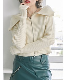 jouetie | オフショルZIPリブニットカーデ(カーディガン/ボレロ)