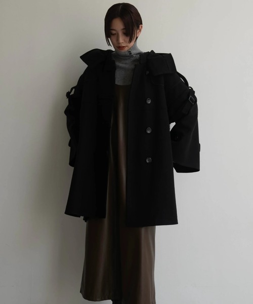 WILLFULLY（ウィルフリー）の「unfold botton turtle rib knit（ニット