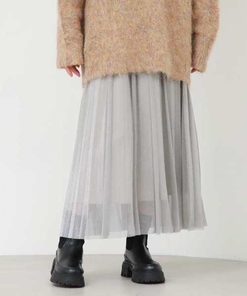 archives（アルシーヴ）の「ラメチュールプリーツSK（スカート）」 - WEAR