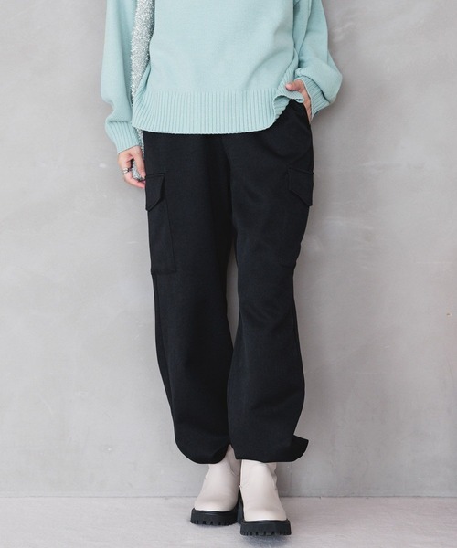 LEPSIM(レプシィム)の「ツイルミリタリーカーゴパンツ 983138(カーゴパンツ・レディース・ブラック/ブルー/グレー/アイボリー・FREE)」の14枚目の写真