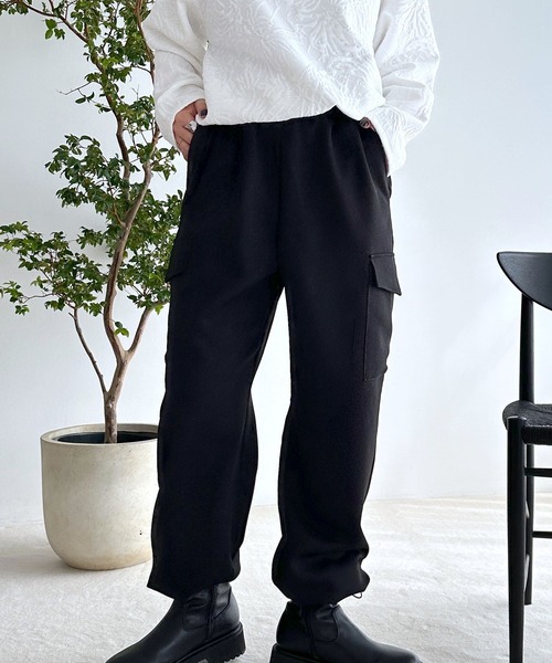 LEPSIM(レプシィム)の「ツイルミリタリーカーゴパンツ 983138(カーゴパンツ・レディース・ブラック/ブルー/グレー/アイボリー・FREE)」の9枚目の写真