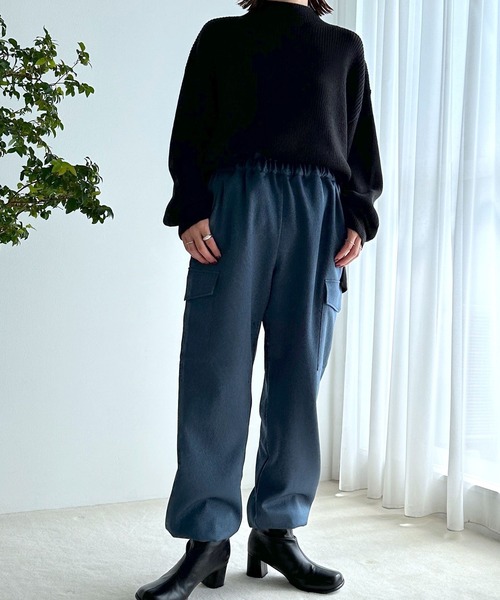 LEPSIM(レプシィム)の「ツイルミリタリーカーゴパンツ 983138(カーゴパンツ・レディース・ブラック/ブルー/グレー/アイボリー・FREE)」の20枚目の写真