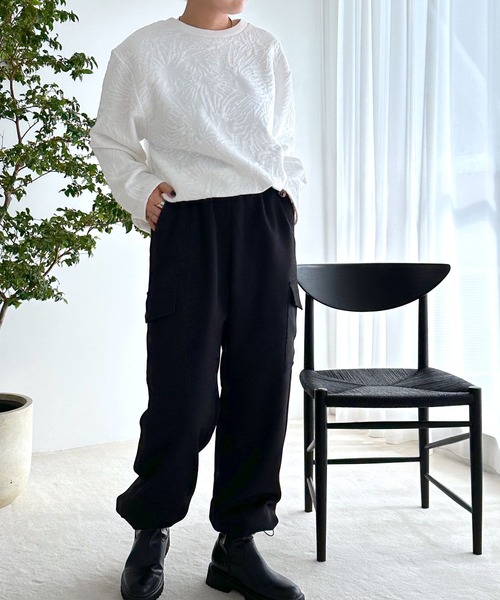 LEPSIM(レプシィム)の「ツイルミリタリーカーゴパンツ 983138(カーゴパンツ・レディース・ブラック/ブルー/グレー/アイボリー・FREE)」の12枚目の写真