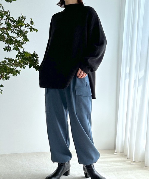 LEPSIM(レプシィム)の「ツイルミリタリーカーゴパンツ 983138(カーゴパンツ・レディース・ブラック/ブルー/グレー/アイボリー・FREE)」の19枚目の写真