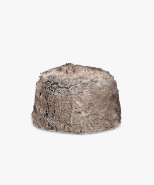 OVERRIDE（オーバーライド）の「OVERRIDE  RIBBON FAKEFUR TOQUE SGP（ハット・レディース・ブラウン/ホワイト・58cm）」の14枚目の写真