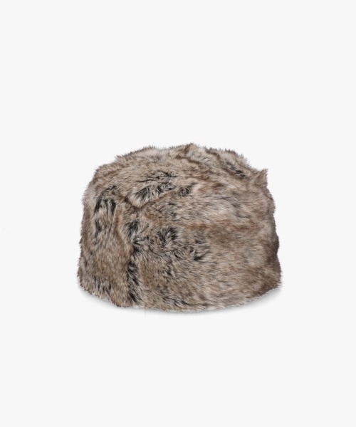 OVERRIDE（オーバーライド）の「OVERRIDE  RIBBON FAKEFUR TOQUE SGP（ハット・レディース・ブラウン/ホワイト・58cm）」の16枚目の写真