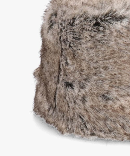 OVERRIDE（オーバーライド）の「OVERRIDE  RIBBON FAKEFUR TOQUE SGP（ハット・レディース・ブラウン/ホワイト・58cm）」の19枚目の写真