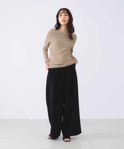 「Demi-Luxe BEAMS」 長袖ニット ONE SIZE ブラック レディース Demi-Luxe BEAMS（デミルクス ビームス）の「Demi-Luxe BEAMS