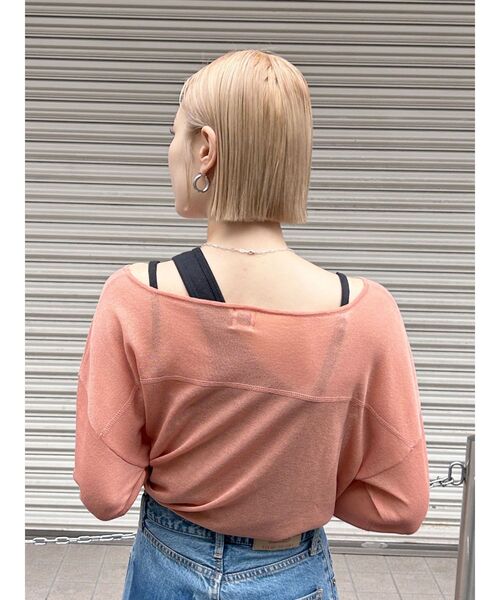 Ungrid(アングリッド)の「シアールーズカラーニット(ニット/セーター・レディース・パープル/イエロー/オレンジ/ブルー・FREE)」の20枚目の写真