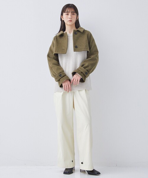 PUBLIC TOKYO（パブリックトウキョウ）の「マルチウェイジレコート（ステンカラーコート・レディース・ブラック/カーキ/ネイビー・FREE）」の13枚目の写真