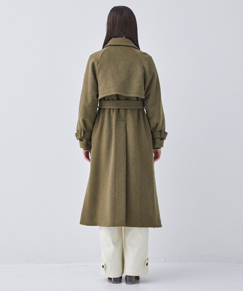 PUBLIC TOKYO（パブリックトウキョウ）の「マルチウェイジレコート（ステンカラーコート・レディース・ブラック/カーキ/ネイビー・FREE）」の10枚目の写真