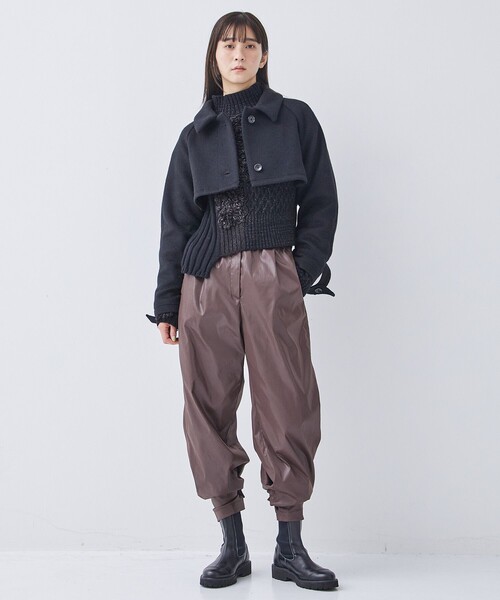 PUBLIC TOKYO（パブリックトウキョウ）の「マルチウェイジレコート（ステンカラーコート・レディース・ブラック/カーキ/ネイビー・FREE）」の7枚目の写真