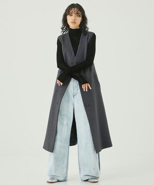 PUBLIC TOKYO（パブリックトウキョウ）の「マルチウェイジレコート（ステンカラーコート・レディース・ブラック/カーキ/ネイビー・FREE）」の20枚目の写真