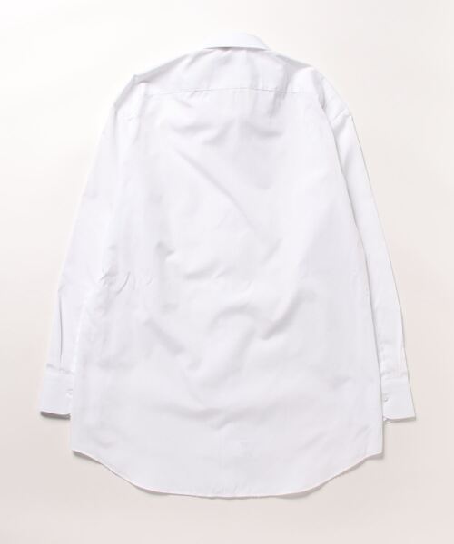 TAKA-Q（タカキュー）の「WEB限定 形態安定 吸水速乾 綿混 スタンダードフィット 長袖 ビジネス ドレス ワイシャツ メンズ 3枚セット MIX（ビジネスシャツ・メンズ・ホワイト・首回り39cm-裄丈84cm/首回り43cm-裄丈86cm/首回り41cm-裄丈82cm/首回り45cm-裄丈82cm/首回り39cm-裄丈80cm/首回り41cm-裄丈86cm/首回り43cm-裄丈82cm/首回り37cm-裄丈80cm/首回り45cm-裄丈86cm）」の2枚目の写真