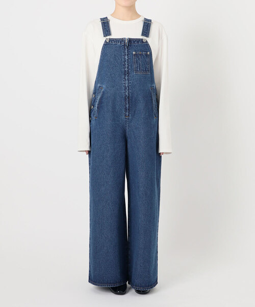 SLOBE IENA(スローブイエナ)の「LE DENIMバギーオーバーオール(サロペット/オーバーオール・レディース・ブルー・36/38)」の9枚目の写真