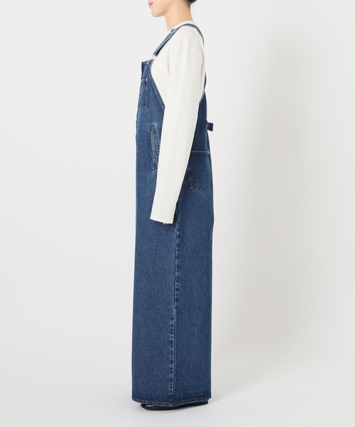 SLOBE IENA(スローブイエナ)の「LE DENIMバギーオーバーオール(サロペット/オーバーオール・レディース・ブルー・36/38)」の10枚目の写真