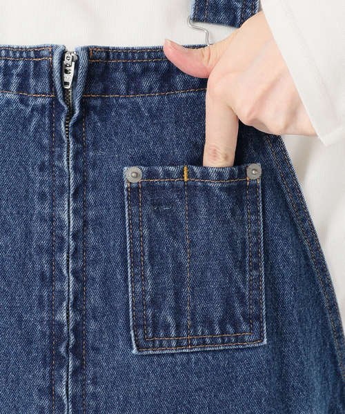 SLOBE IENA(スローブイエナ)の「LE DENIMバギーオーバーオール(サロペット/オーバーオール・レディース・ブルー・36/38)」の19枚目の写真