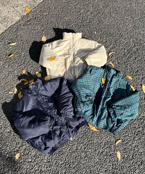 【Wudge boy】nakawata check blouson中綿ブルゾン WudgeBoy（ワッジボーイ）の「nakawata check blouson（ブルゾン
