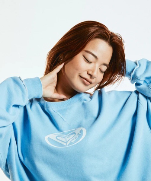 ROXY(ロキシー)の「PLANET RING PULLOVER/ロキシーワンポイントブランドロゴルーズフィットクルーネックスウェットトレーナー(スウェット・レディース・ホワイト/グレー/ミント・MEDIUM/LARGE/SMALL)」の16枚目の写真