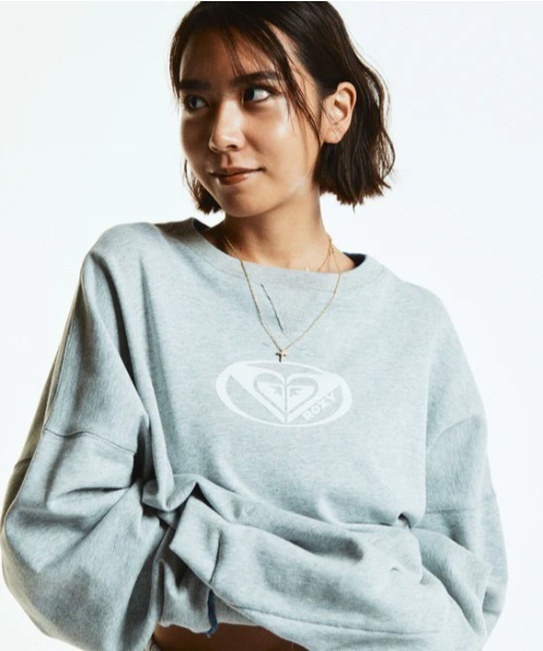 ROXY(ロキシー)の「PLANET RING PULLOVER/ロキシーワンポイントブランドロゴルーズフィットクルーネックスウェットトレーナー(スウェット・レディース・ホワイト/グレー/ミント・MEDIUM/LARGE/SMALL)」の11枚目の写真
