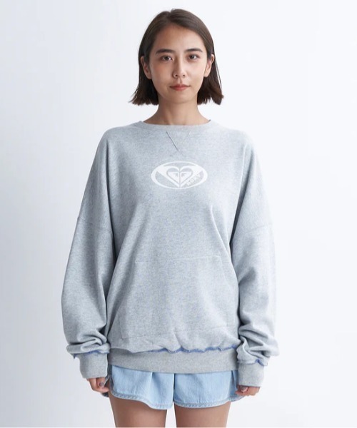 ROXY(ロキシー)の「PLANET RING PULLOVER/ロキシーワンポイントブランドロゴルーズフィットクルーネックスウェットトレーナー(スウェット・レディース・ホワイト/グレー/ミント・MEDIUM/LARGE/SMALL)」の17枚目の写真