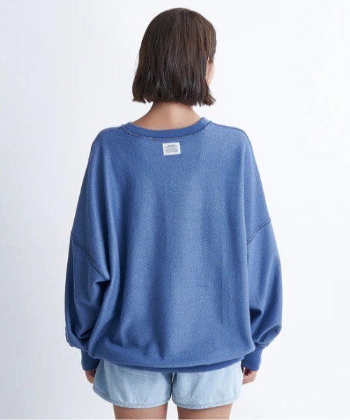トレーナー スウェット PLANET RING PULLOVER/ロキシーワンポイントブランドロゴルーズフィットクルーネックスウェットトレーナー レデ ROXY トレーナー スウェット PLANET RING PULLOVER/ロキシーワン