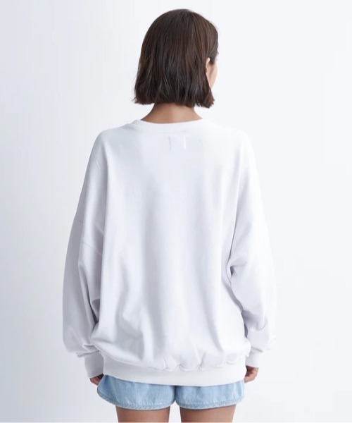 ROXY(ロキシー)の「PLANET RING PULLOVER/ロキシーワンポイントブランドロゴルーズフィットクルーネックスウェットトレーナー(スウェット・レディース・ホワイト/グレー/ミント・MEDIUM/LARGE/SMALL)」の6枚目の写真