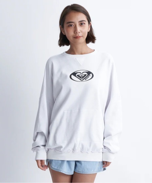 ROXY(ロキシー)の「PLANET RING PULLOVER/ロキシーワンポイントブランドロゴルーズフィットクルーネックスウェットトレーナー(スウェット・レディース・ホワイト/グレー/ミント・MEDIUM/LARGE/SMALL)」の7枚目の写真