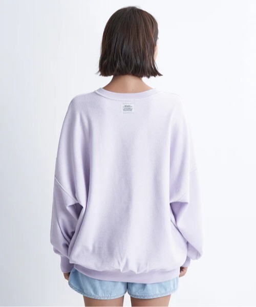 ROXY(ロキシー)の「PLANET RING PULLOVER/ロキシーワンポイントブランドロゴルーズフィットクルーネックスウェットトレーナー(スウェット・レディース・ホワイト/グレー/ミント・MEDIUM/LARGE/SMALL)」の8枚目の写真