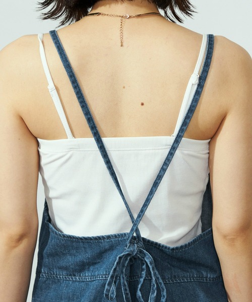 Lee（リー）の「Lee/リー 華奢見えリラックスサロペット夏 - 待望のインディゴブルー復活/オールインワン/ジャンプスーツ/楽ちんサロペット/デニムサロペット（サロペット/オーバーオール・レディース・ブルー/ブラック/アイボリー/インディゴブルー/ブラック系その他/ホワイト/ブルー系その他・SMALL/LARGE/MEDIUM/X-SMALL）」の22枚目の写真